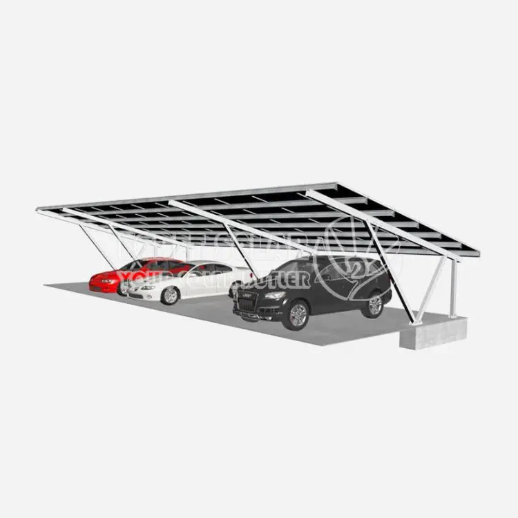 V-Column Solar Solar Carport Muntatzeko sistema